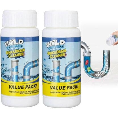 Powerful Fast-Foaming Sink & Drain Cleaner Powder